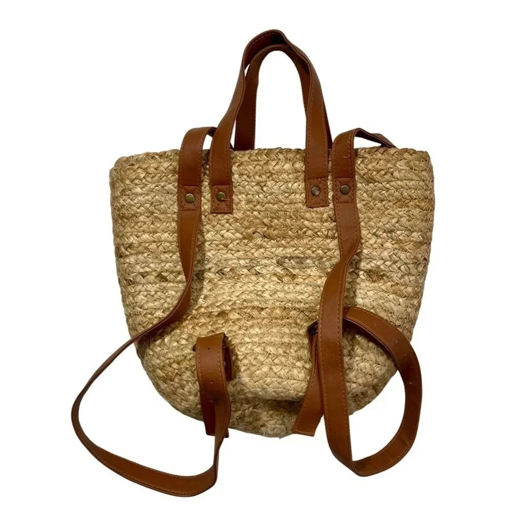 NWT XIX Palms The Shorebreak Woven Insulated Picnic Cooler Bag - Picture 4 of 5